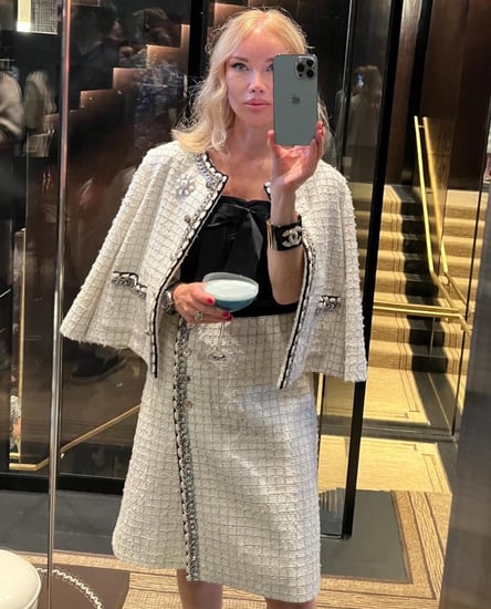 جاكيت شانيل تويد أسود فضي ذهبي واسع  2025 CHANEL TWEED WHITE JACKET
