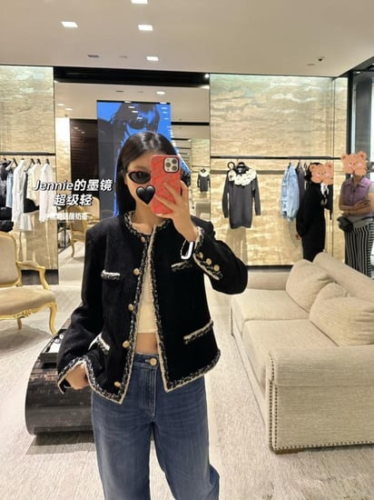 Chanel Jacket Corduroy Black 2025 سترة شانيل جاكيت شتوي