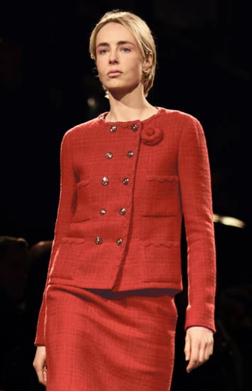 CHANEL JACKET Red Wool Tweed  2024 سترة شانيل جاكيت تويد صوفي أحمر