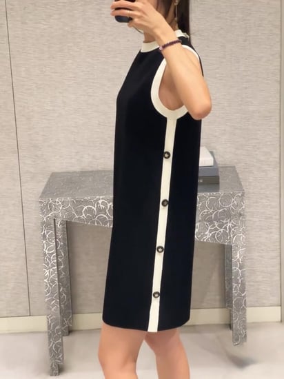 2025 فستان ديور ديوريفيرا أسود نجمة Dior Dioriviera dress stars