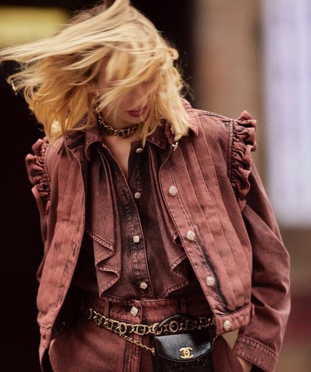 Oranage denim 2024 metiers dart Chanel VEST