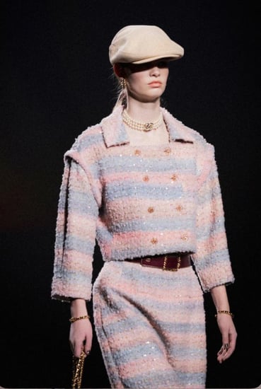 CHANEL PINK TWEED JACKET 2025  سترة شانيل جاكيت تويد براق وردي