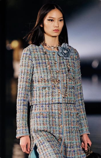 2025 سترة شانيل جاكيت تويد أخضر فيروزي CHANEL TWEED TURQUOISE JACKET