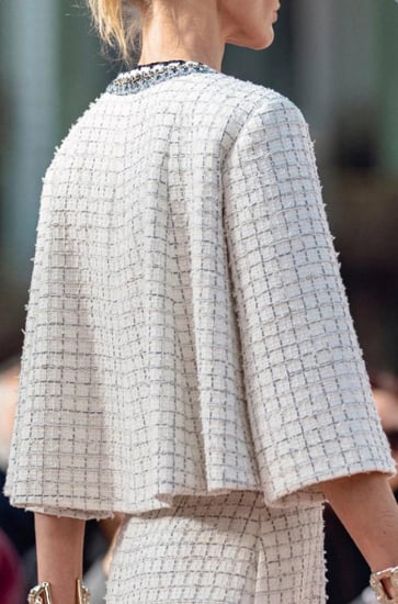 جاكيت شانيل تويد أسود فضي ذهبي واسع  2025 CHANEL TWEED WHITE JACKET