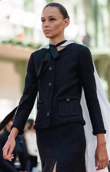 2025 سترة شانيل جاكيت تويد أسود Chanel black tweed jacket