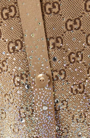 GUCCI EMBROIDERED GG CARDIGAN كارديجان قوتشي مطرز قطن صوف بنقش GG