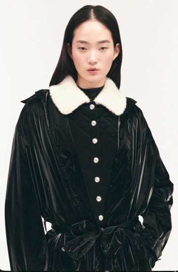 Chanel coco neige black wool blouson 2024  شانيل جاكيت أسود