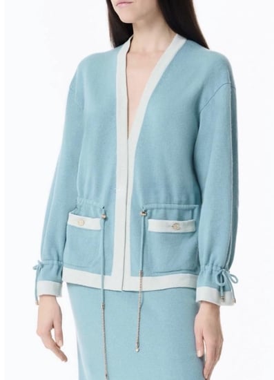 2025 كارديجان شانيل توب برغندي وردي CHANEL BURGUNDY PINK cardigan 2025