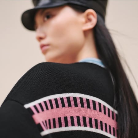 2024 كارديغان كوت إيرميز طويل Hermes Lettres Equestres cardigan coat