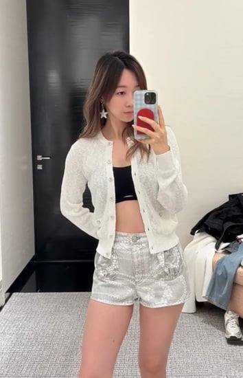 2025 CHANEL COCO BEACH CARDIGAN كارديجان شانيل أبيض قطني