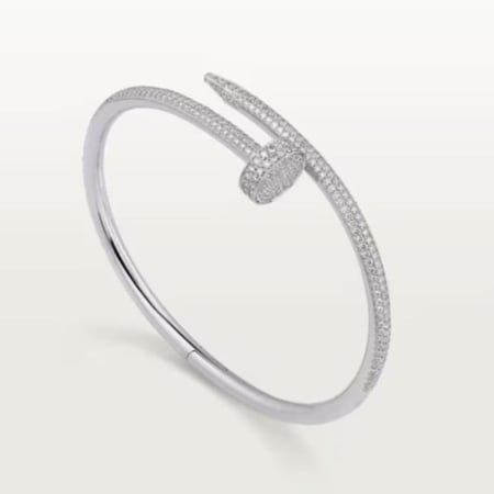 Carter White JUSTE UN CLOU BRACELET سوار كارتييه فضي مرصع جوست آن كلو