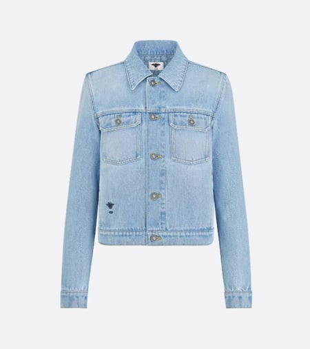 DIOR Dioriviera Blue Denim jacket 2025 جاكيت ديور ديوريفيرا دينم أزرق