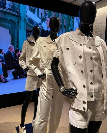 جيليه شانيل جاكيت جلد أبيض 2025 CHANEL WHITE LEATHER VEST