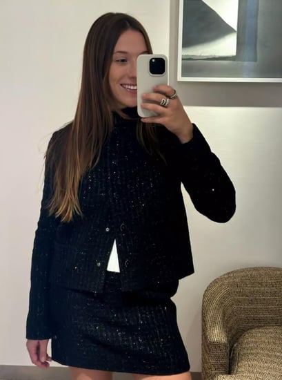 CHANEL BLACK TWEED JACKET 2025 سترة شانيل جاكيت تويد براق أسود
