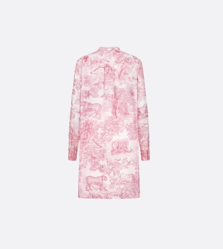 2025 Dior Dioriviera Long Blouse بلوزة ديور يوريفيرا طويله بطبعات وردي