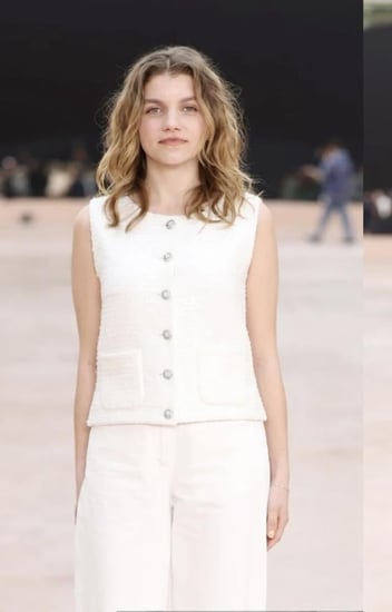 2025 جيلية شانيل تويد براق أبيض CHANEL GLITTERED TWEED VEST