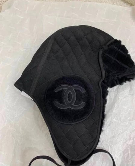 CHANEL COCO NEIGE 2025 BLACK WINTER HAT  2025  قبعة شانيل شتويه أسود