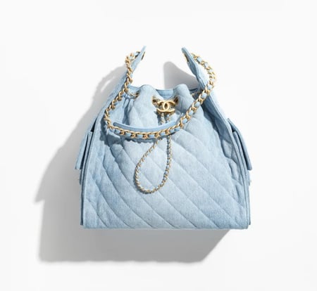 Chanel 25 Blue Denim Bag 2025 حقيبة شانيل دينم ازرق متوسطة