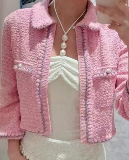 P25 CHANEL PINK JACKET 2025 جاكيت شانيل وردي زهري
