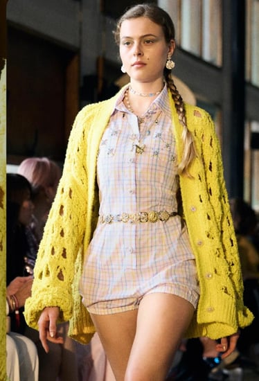 CHANEL CRUISE WHITE JUMPSUIT 2025  جامبسوت شانيل قطني مطرز أبيض