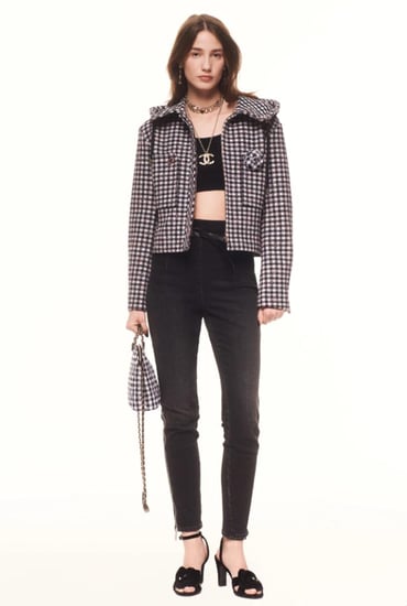 Chanel Stretch Wool Tweed Jacket 2024 سترة شانيل جاكيت تويد صوفي أسود