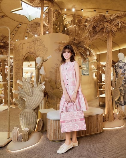 Dioriviera Short Dress فستان ديوريفيرا قصير مكشكش