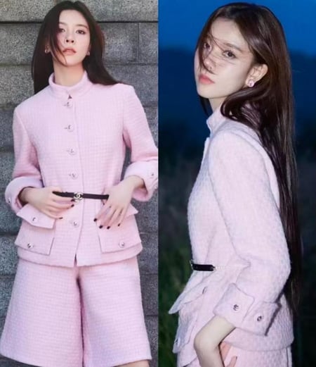 Chanel  Pink tweed jacket سترة شانيل جاكيت تويد كشمير  وردي