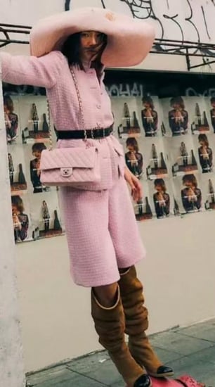 Chanel  Pink tweed jacket سترة شانيل جاكيت تويد كشمير  وردي