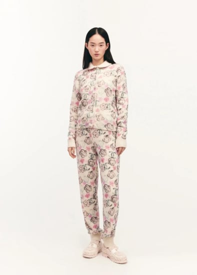 CHANEL COCO NEIGE PANTS 2024 بنطلون شانيل شتوي أبيض بنقشات