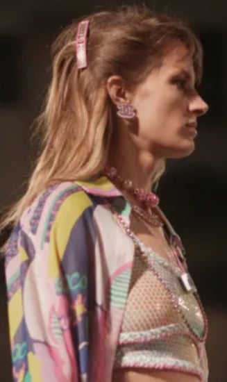 2024 أقراط شانيل راتنج معدن ستراس