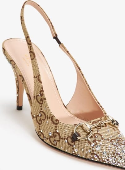 Gucci Sparkles crystal high heels كعب غوتشي الكريستال