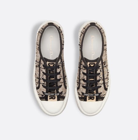 dior tweed sneakers shoes 2025 حذاء ديور سنيكر رياضي تويد بيج أسود