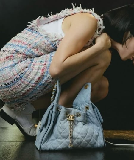 2025 Chanel Pink Tweed Dress   فستان شانيل تويد وردي