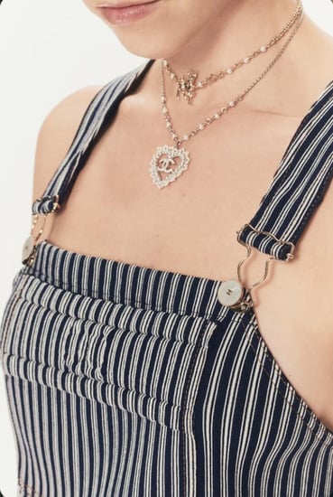 قميص توب شانيل بلوزة كحلي مخطط 2025 CHANEL NAVY BLUE TOP