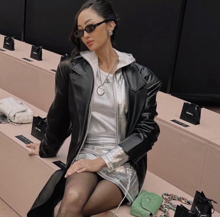 CHANEL CRUISE SILVER SKIRT 2025 تنورة شانيل كروز فضي 2025