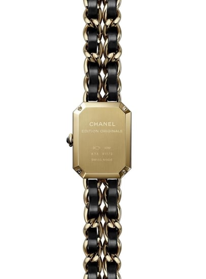 Chanel black gold PREMIÈRE ÉDITION WATCH ساعة شانيل ذهبي جلد أسود