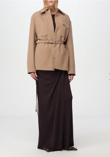 jacket FENDI with belt 2025 جاكيت فيندي راقي بحزام