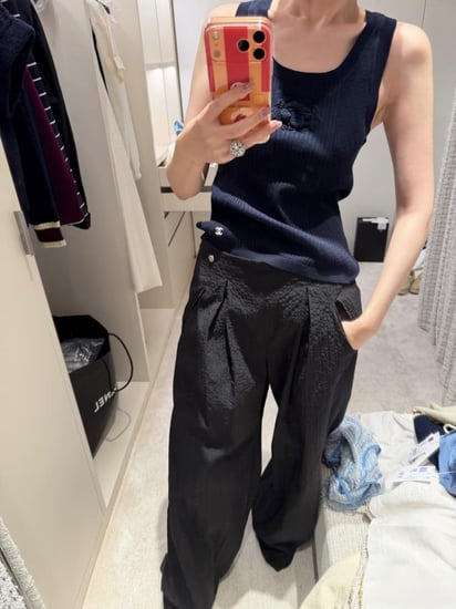 White or black 25B chanel tank top 2025 قميص شانيل قطن أبيض أو أسود