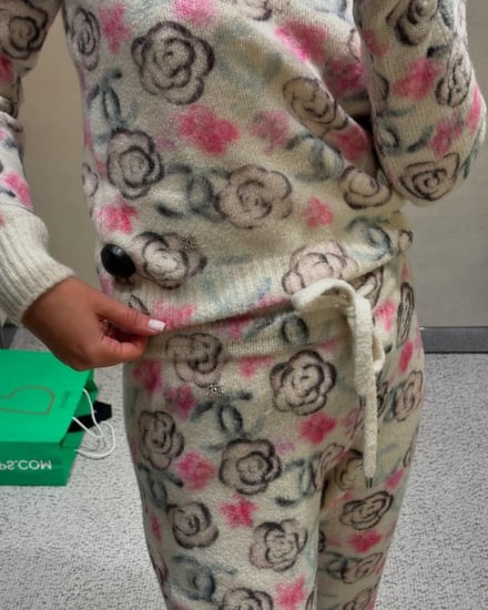 CHANEL COCO NEIGE PANTS 2024 بنطلون شانيل شتوي أبيض بنقشات