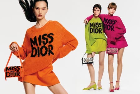 حقيبة ميس ديور فلاب باق  جلد أسود Miss Dior Black Flap Bag