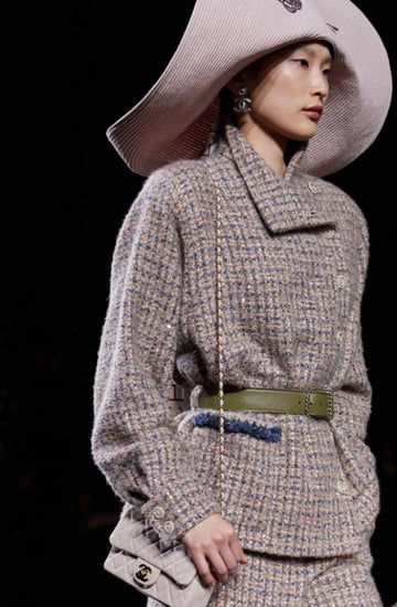 Chanel Brown Pink tweed jacket سترة شانيل جاكيت تويد كشمير بني وردي