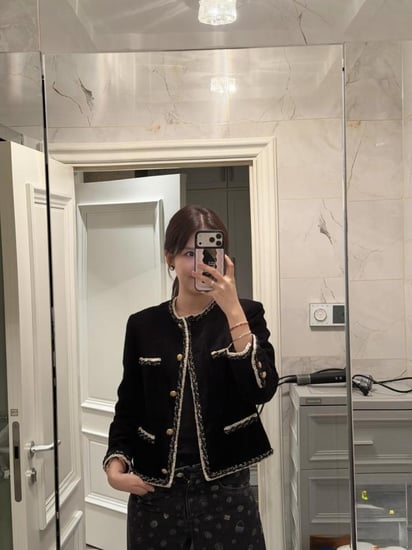 Chanel Jacket Corduroy Black 2025 سترة شانيل جاكيت شتوي