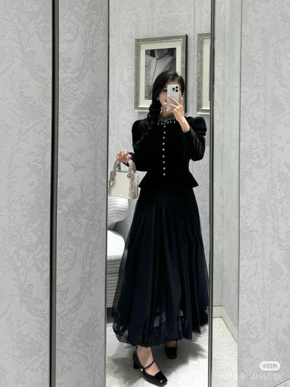 Dior mbroidered Black Jacket  جاكيت ديور أسود