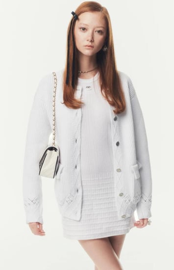 White or black chanel dress 2025 فستان شانيل قطن أبيض أو أسود
