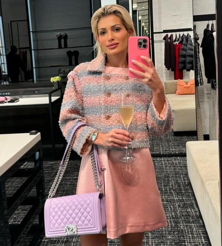 CHANEL PINK TWEED JACKET 2025  سترة شانيل جاكيت تويد براق وردي