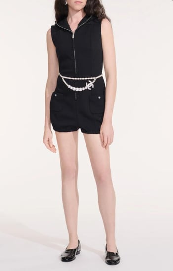 2025 CHANEL CRUISE BLACK DRESS  فستان شانيل قطن كشمير أسود