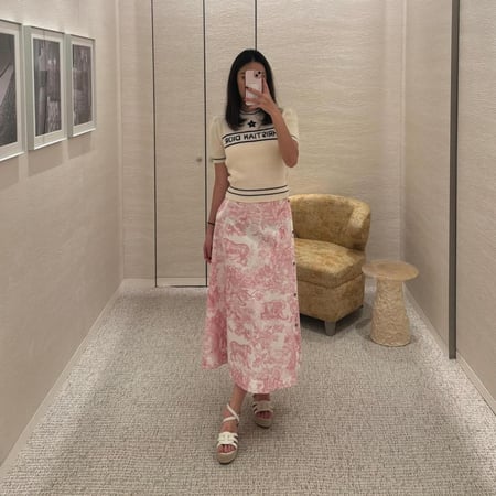 dior dioriviera skirt Pink تنورة ديوريفيرا وردي