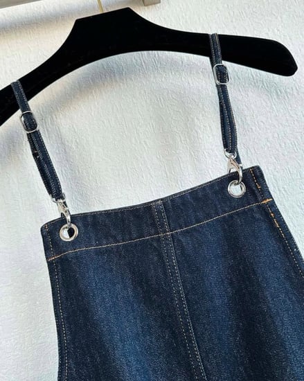 2025 جامبسوت شانيل كروز دينم أزرق غامق  CHANEL CRUISE JUMPSUIT