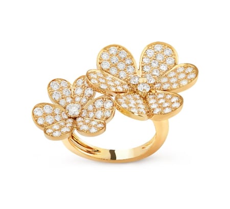 Gold Frivole Between the Finger ring