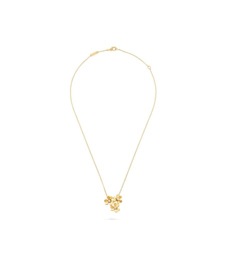 قلادة فان كليف فريفول ذهبي Gold Frivole pendant Van Cleef necklace